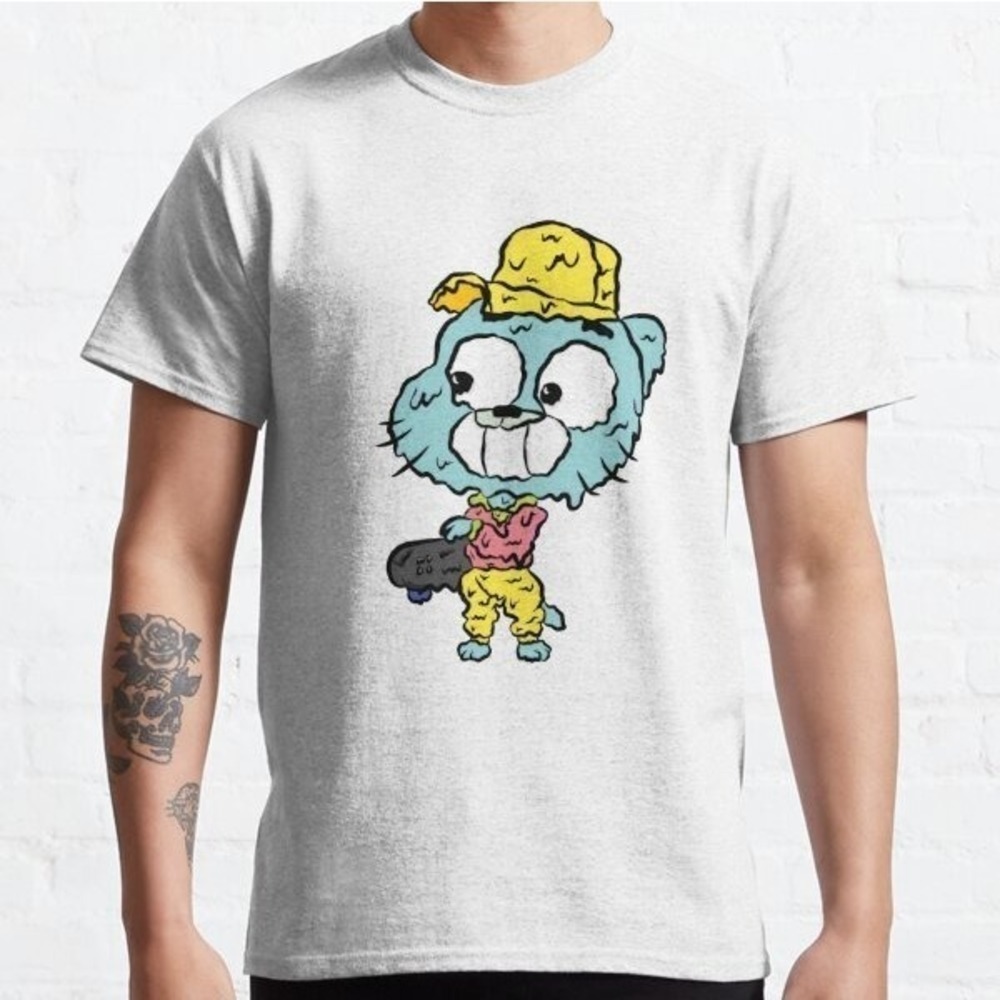 Skater Gumball The Amazing World Of Gumball Classic TV Series Retro T-Shirt